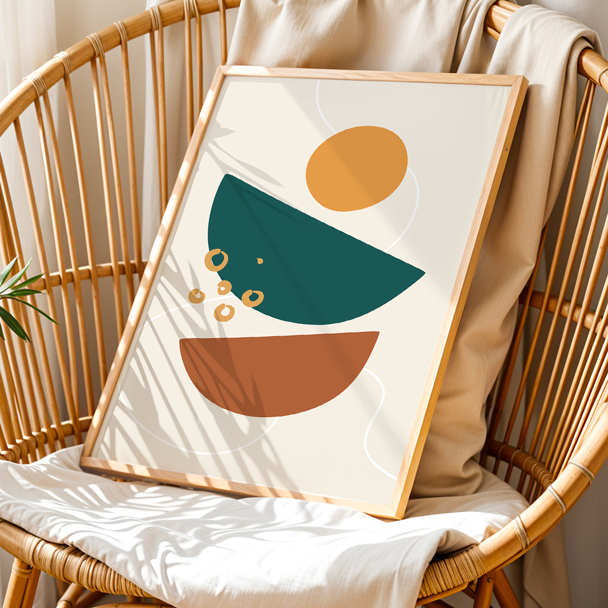 Abstract Balance Shapes Print