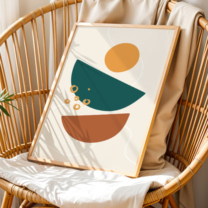 Abstract Balance Shapes Print