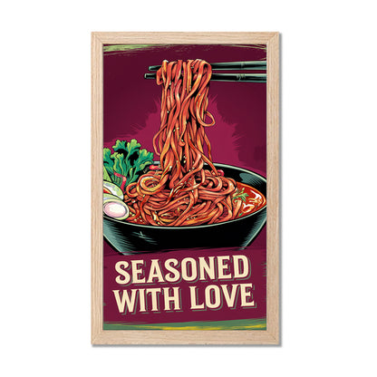 Seasoned Noodles Art Wall Frame