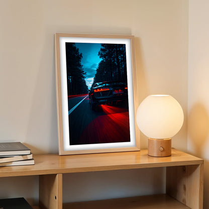 Audi R8 Tail Blaze Wall Frame
