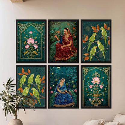 Royal Lotus Muse Set Wall Frames
