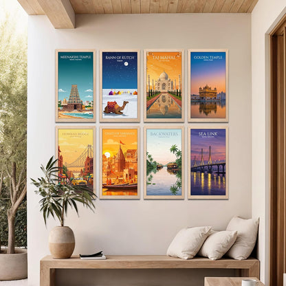 Iconic India Wall Frame Set