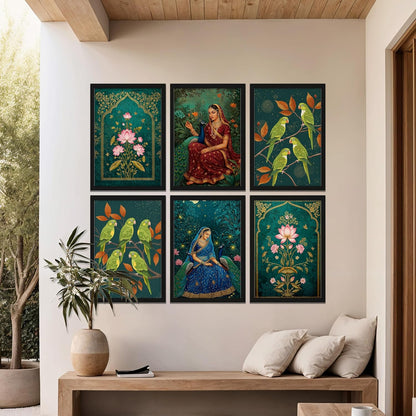 Royal Lotus Muse Set Wall Frames