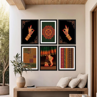 Traditional Dance Aura Set Wall Frames
