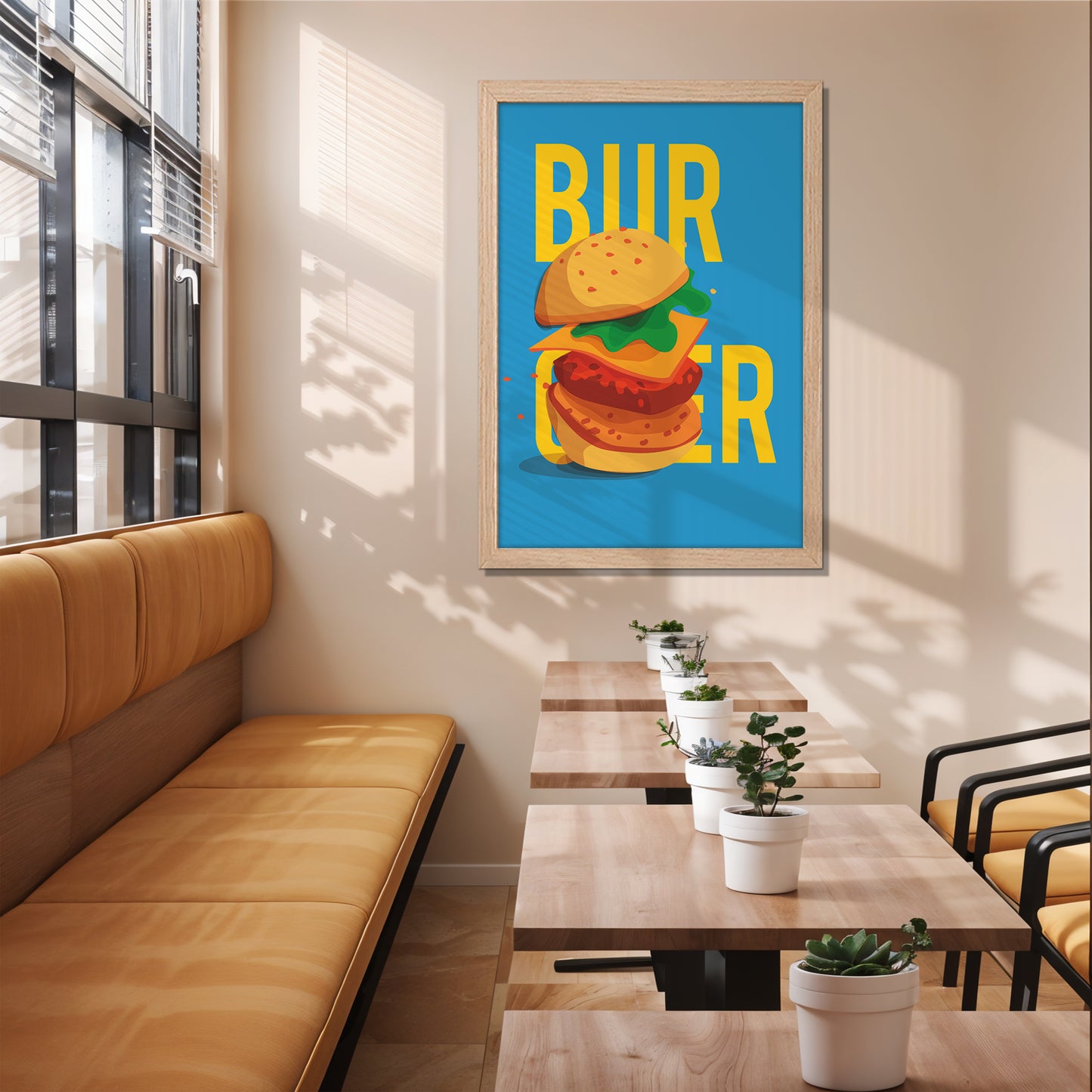 Bold Burger Wall Frame