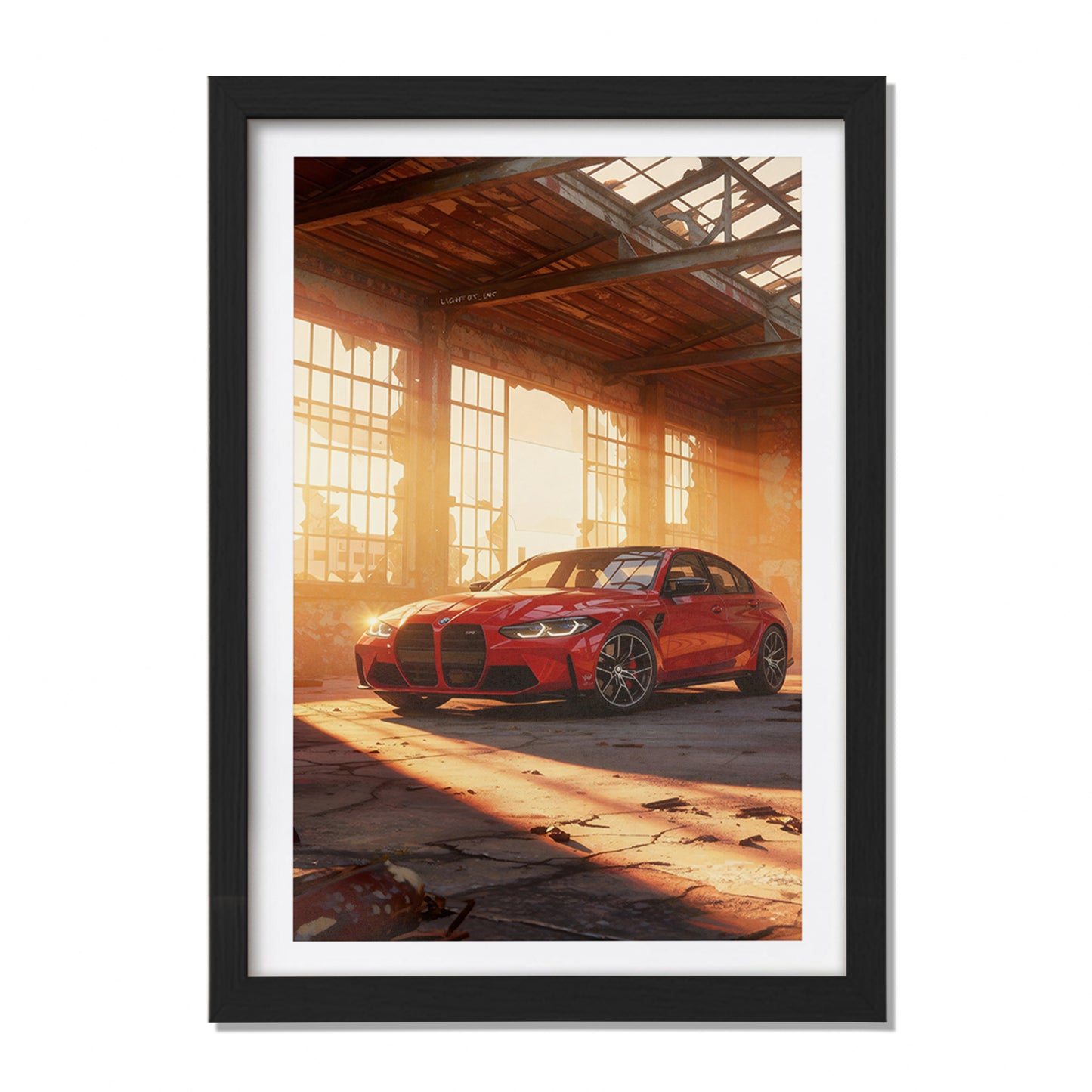 BMW M4 Warehouse Wall Art