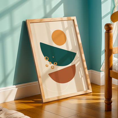 Abstract Balance Shapes Print