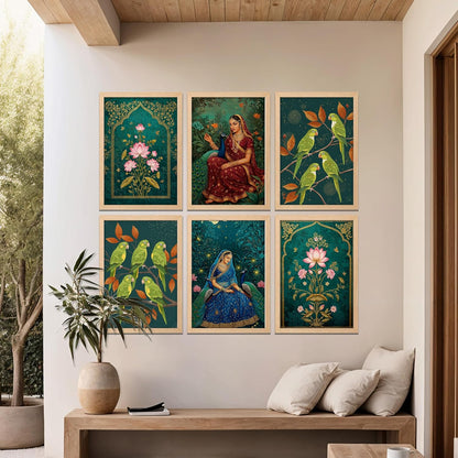 Royal Lotus Muse Set Wall Frames