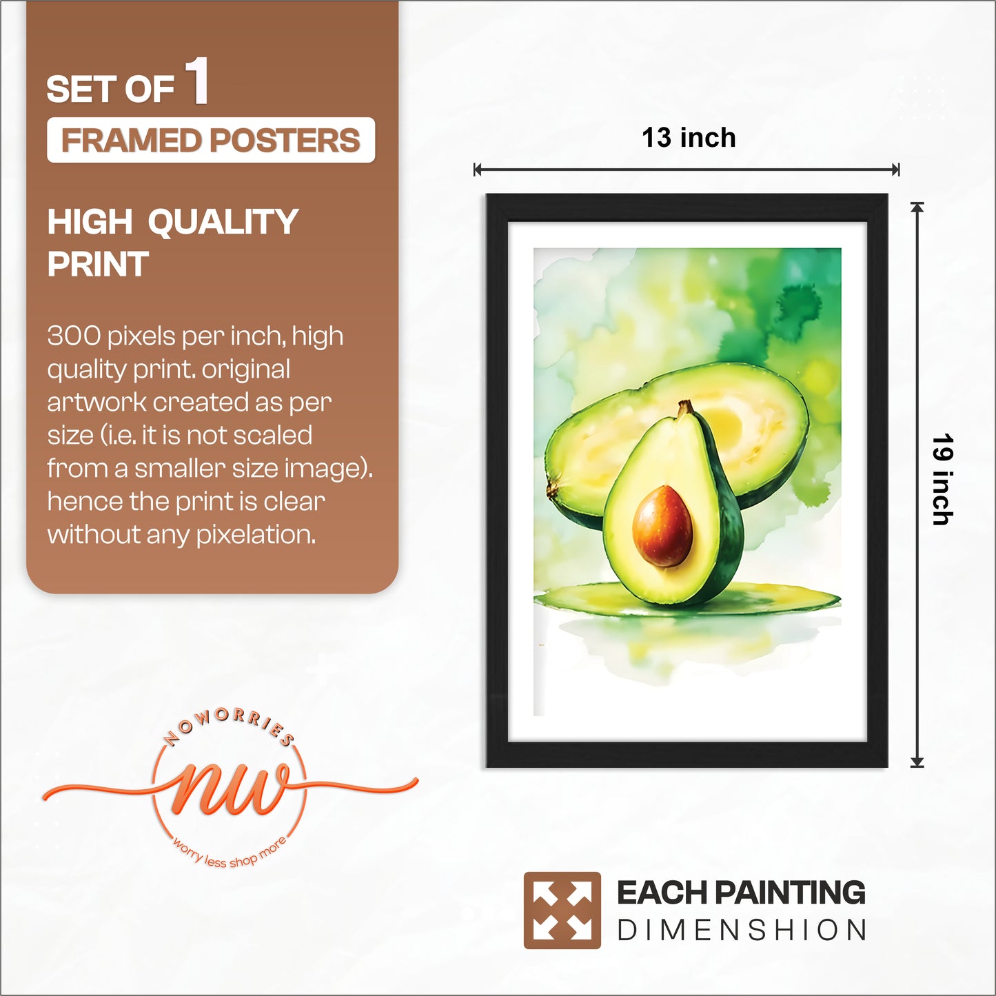 Avocado Bloom Wall Frame