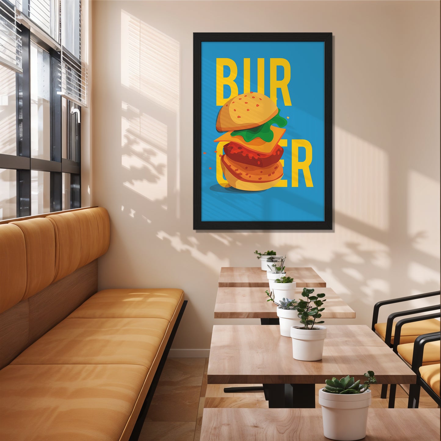 Bold Burger Wall Frame