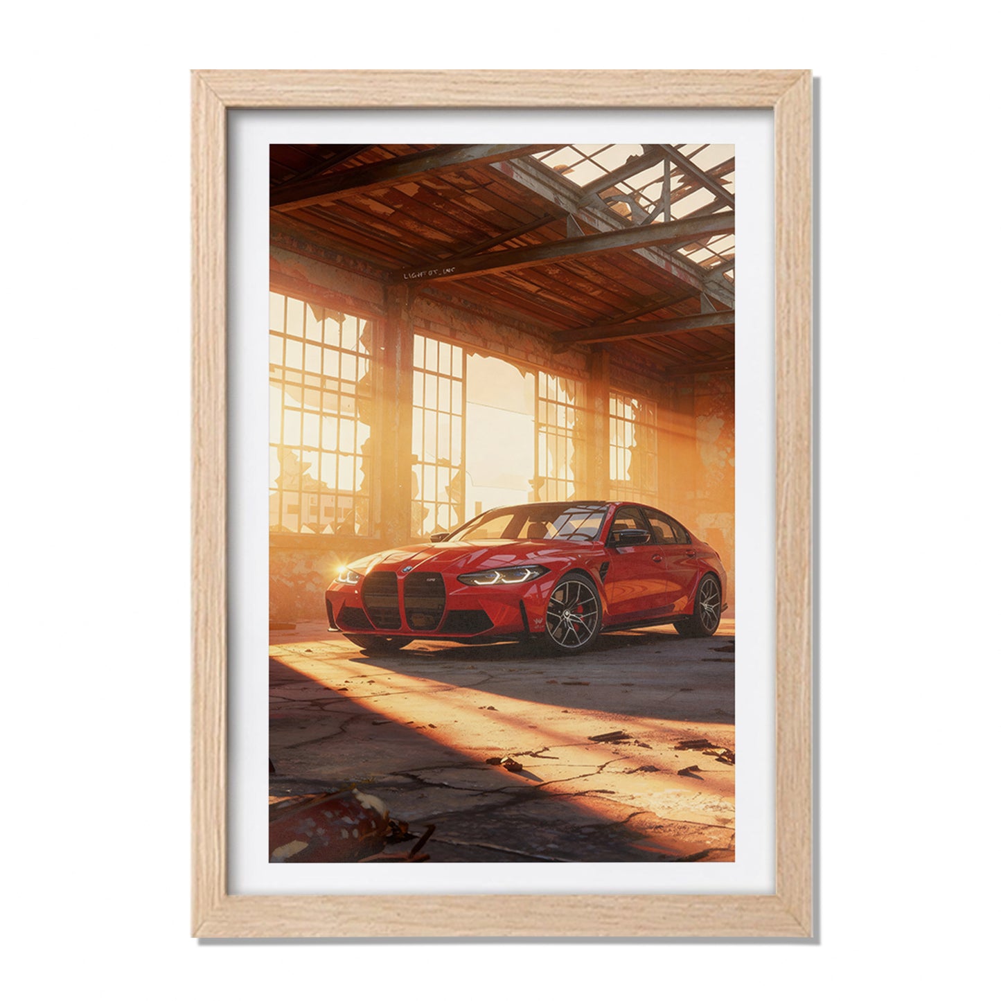 BMW M4 Warehouse Wall Art