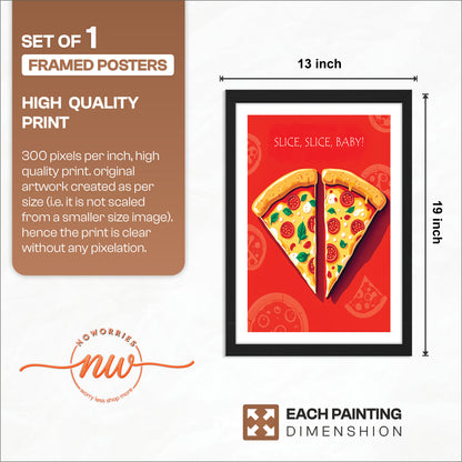 Pizza Love Wall Frame