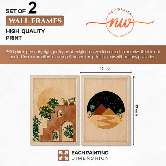 Boho Desert Oasis Wall Frame Set of 2
