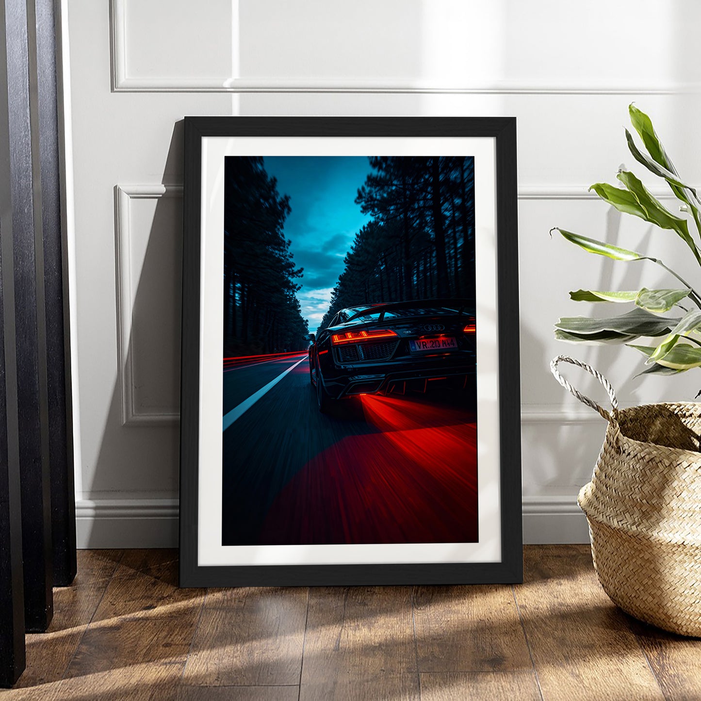 Audi R8 Tail Blaze Wall Frame