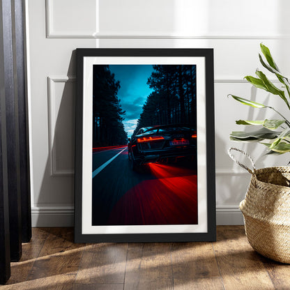 Audi R8 Tail Blaze Wall Frame