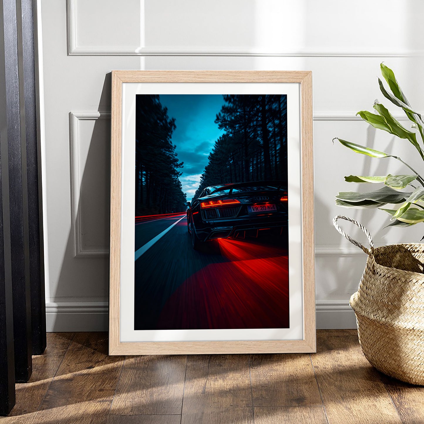 Audi R8 Tail Blaze Wall Frame