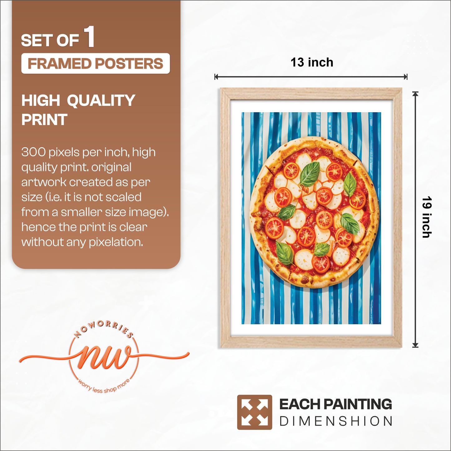 Pizza Pop Wall Frame
