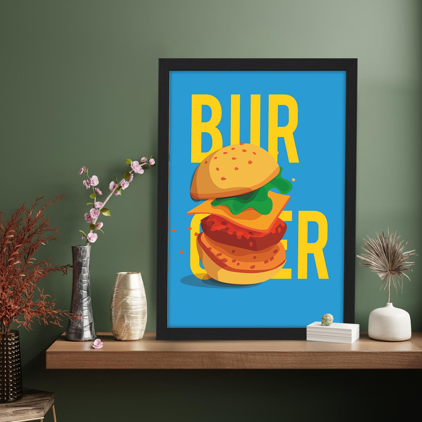 Bold Burger Wall Frame