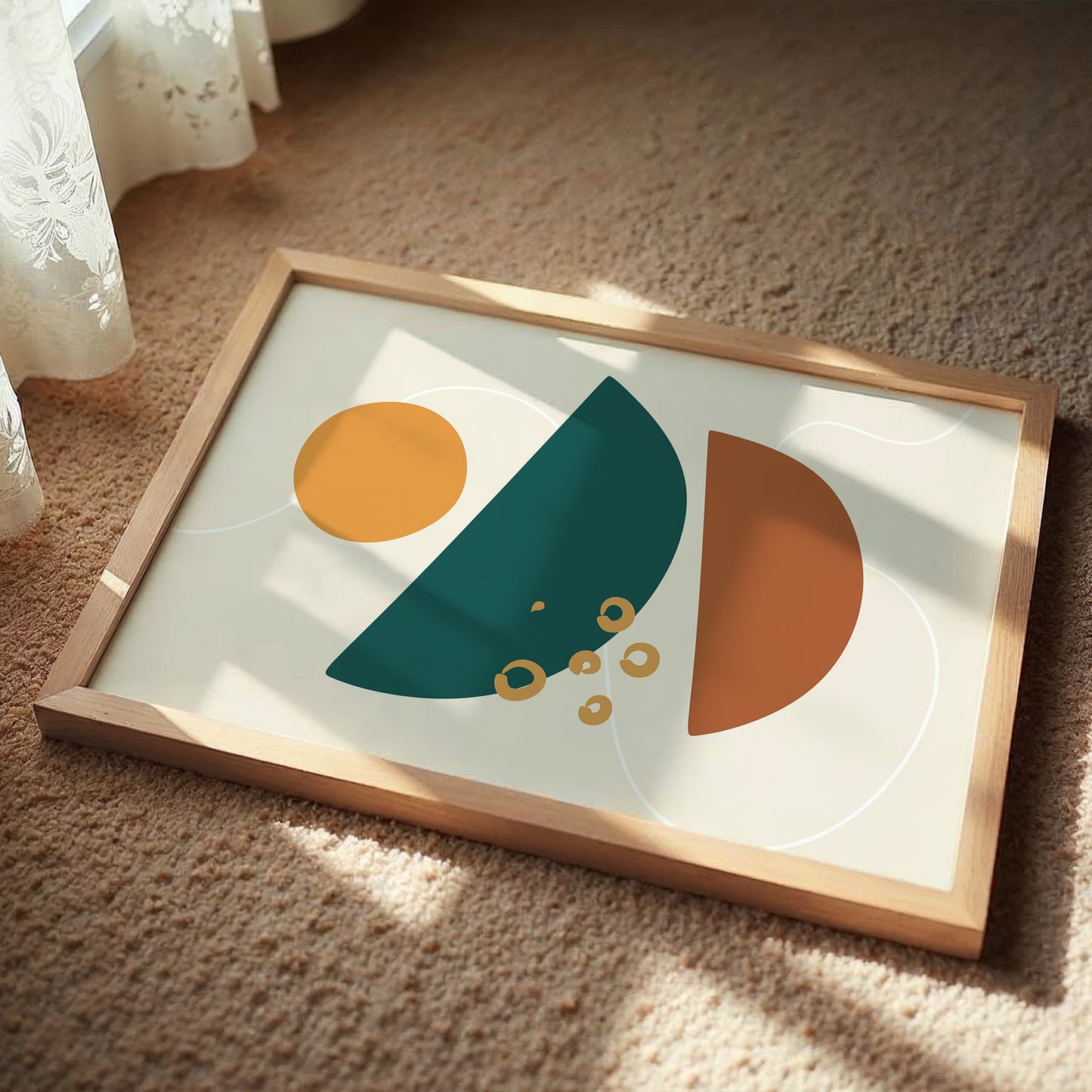 Abstract Balance Shapes Print
