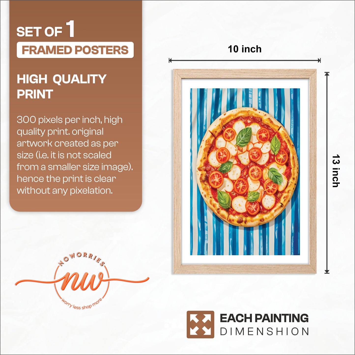 Pizza Pop Wall Frame