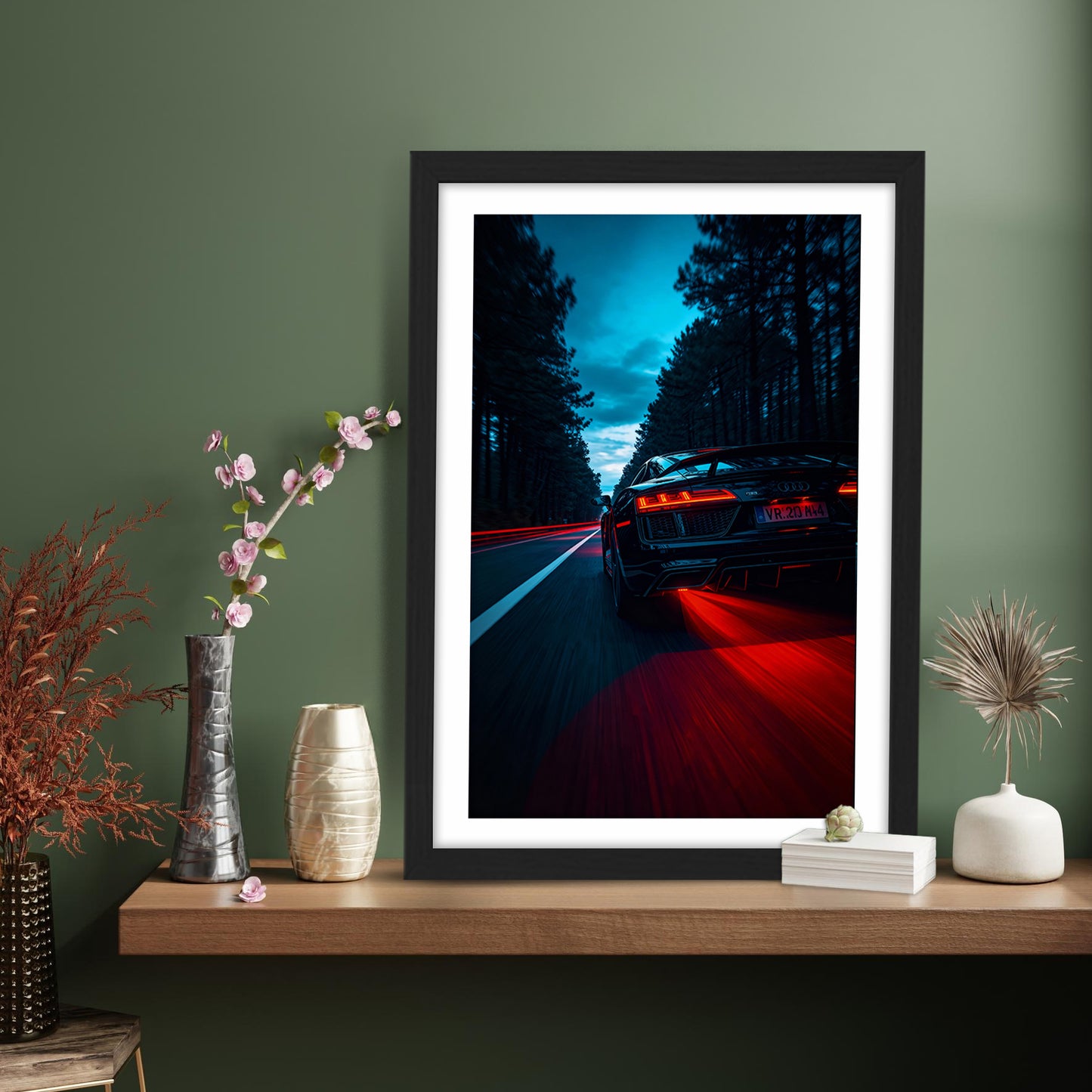 Audi R8 Tail Blaze Wall Frame
