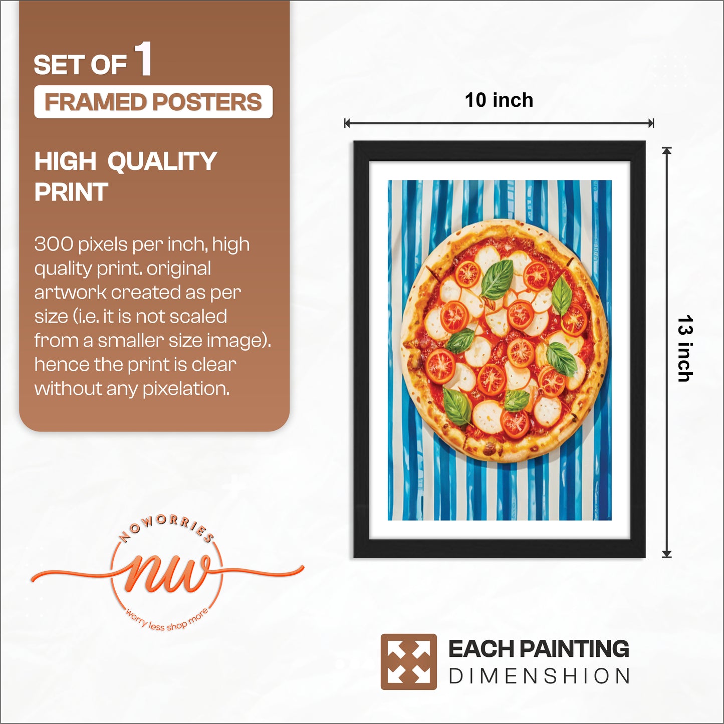 Pizza Pop Wall Frame