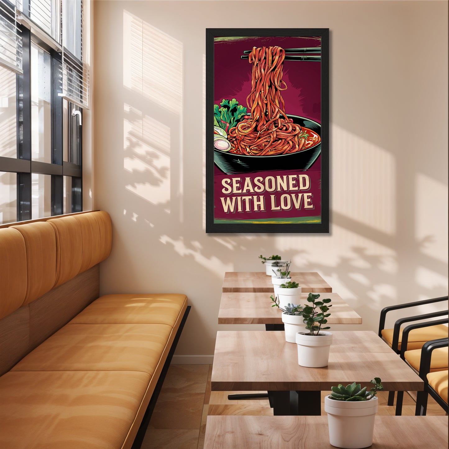 Seasoned Noodles Art Wall Frame