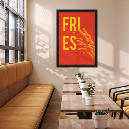 Fire Fries Wall Frame