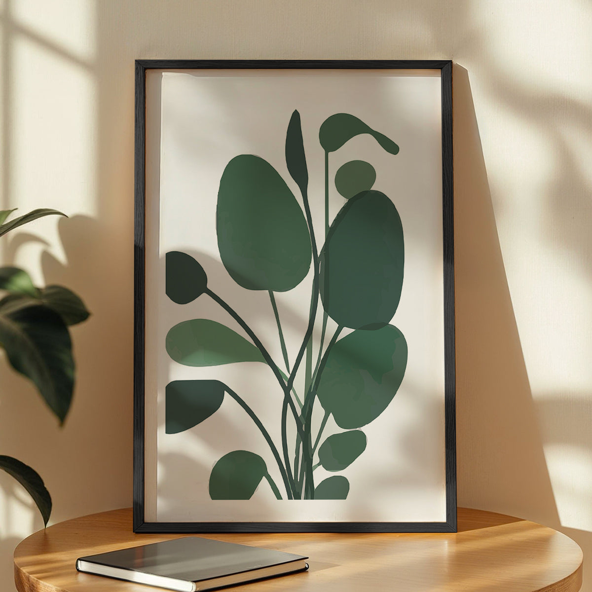 Eucalyptus Branch Minimalist Wall Art – Set of 1
