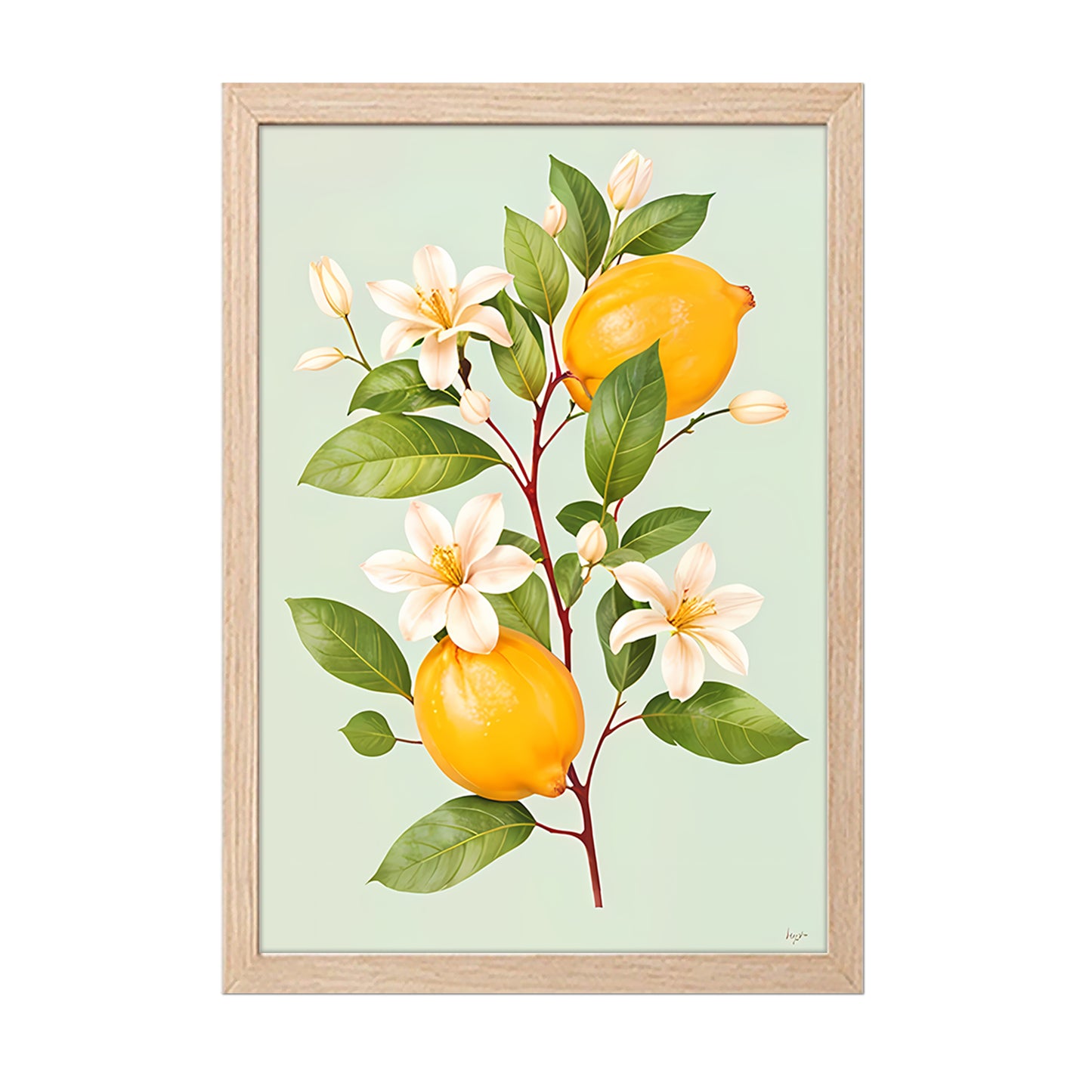 Lemon Bloom Wall Frame