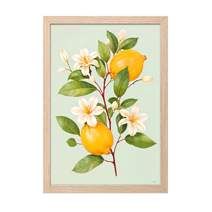 Lemon Bloom Wall Frame