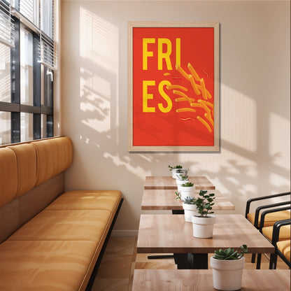 Fire Fries Wall Frame