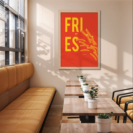 Fire Fries Wall Frame