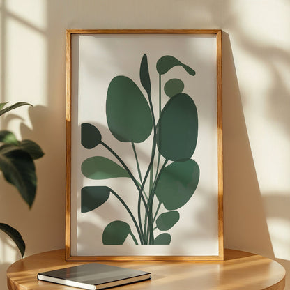 Eucalyptus Branch Minimalist Wall Art – Set of 1