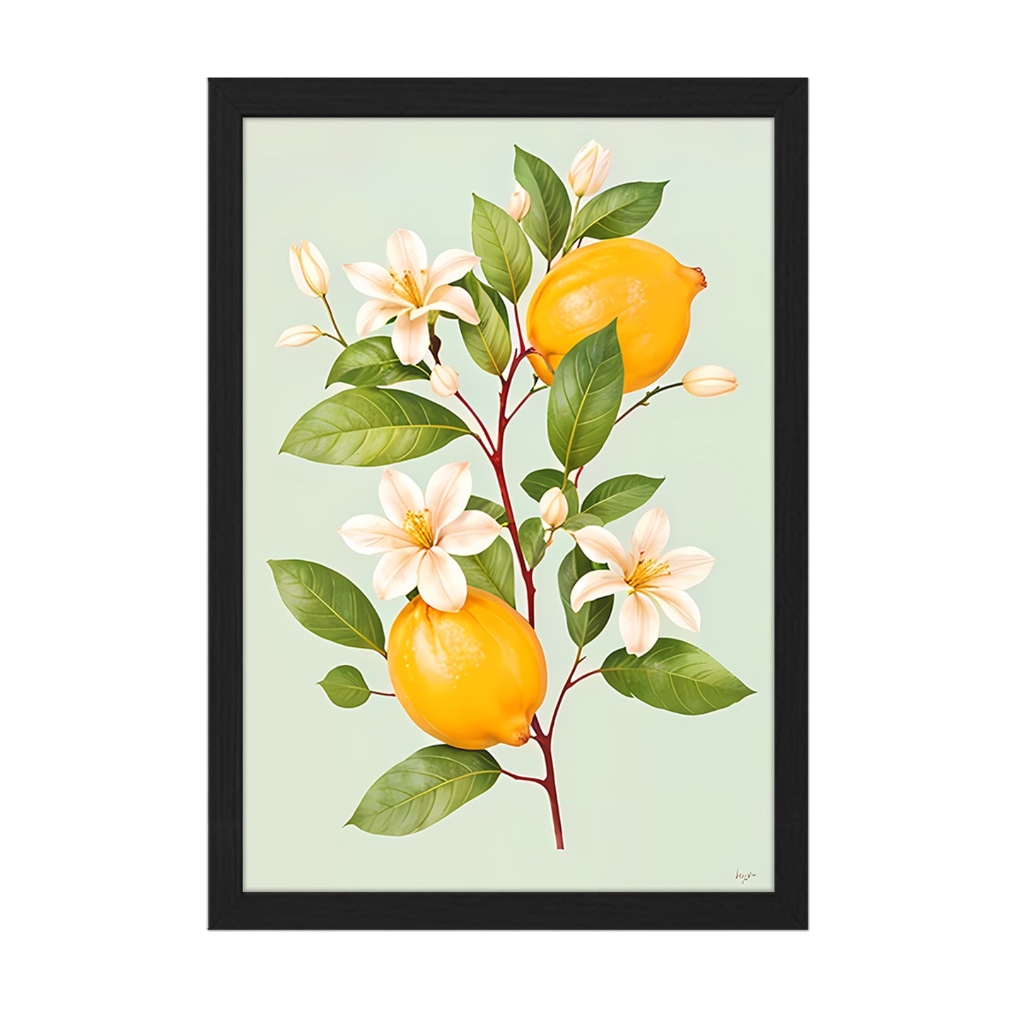Lemon Bloom Wall Frame