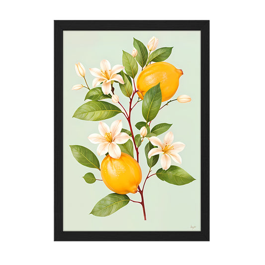 Lemon Bloom Wall Frame