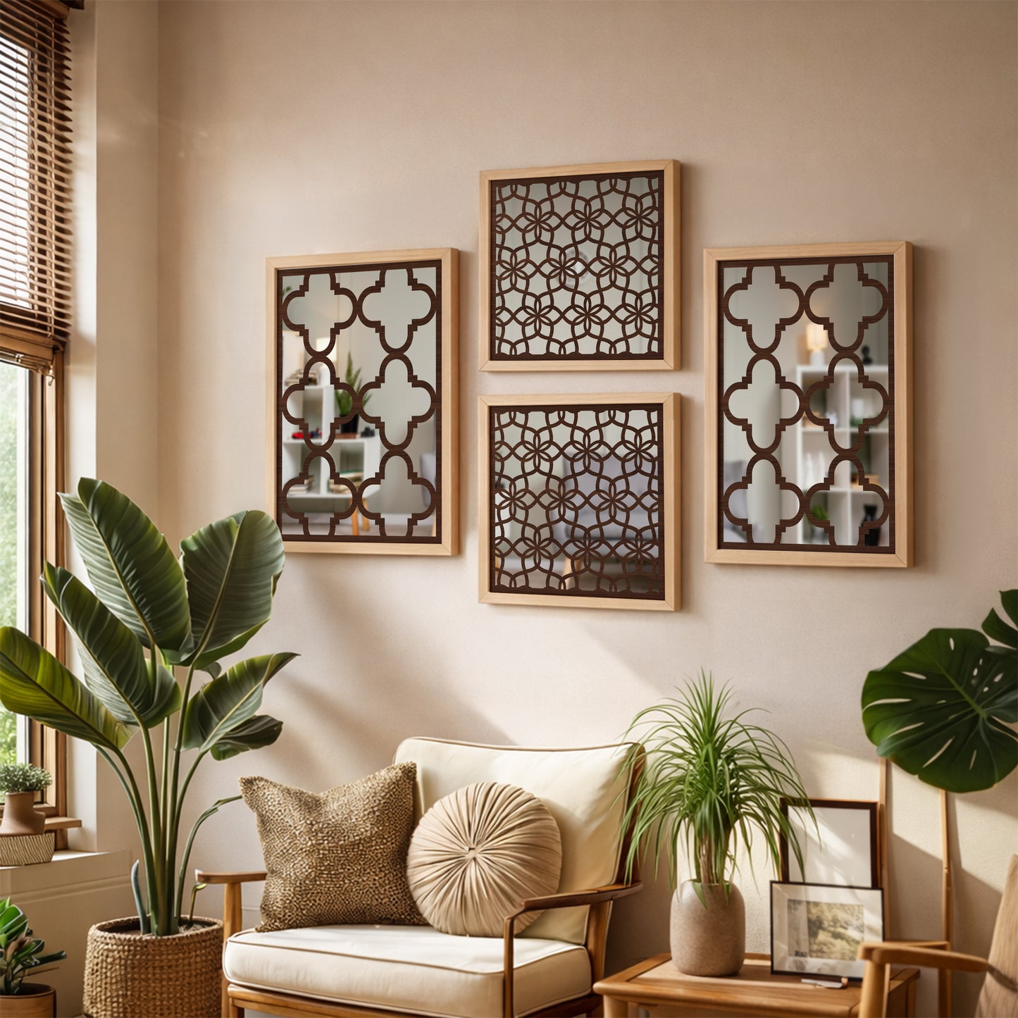 Classic Mirror Art Set of 4