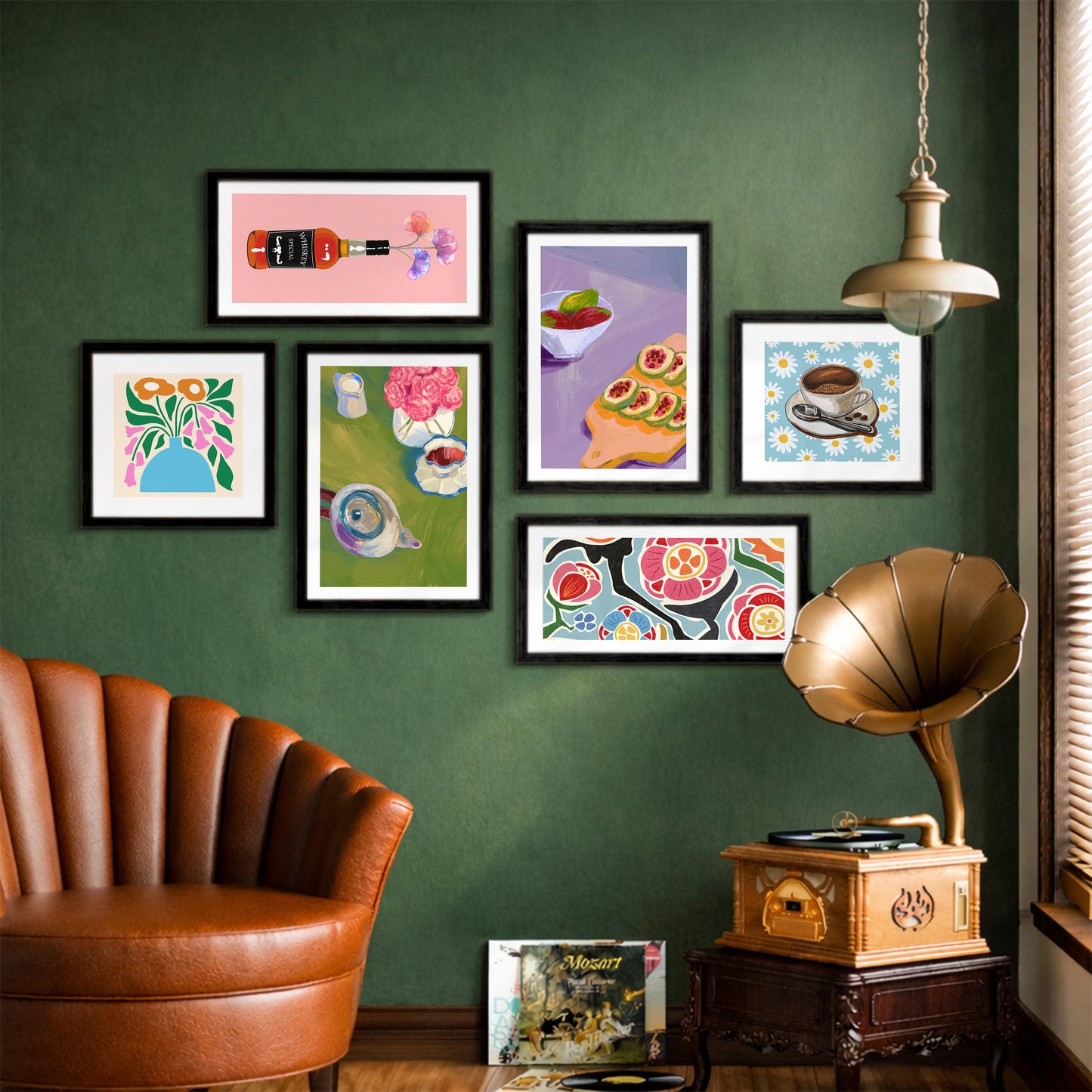 Colorful Lifestyle Wall Set of 6