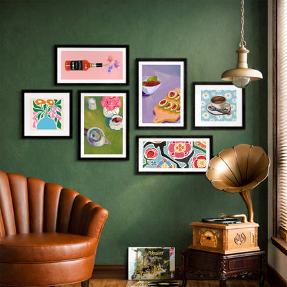 Colorful Lifestyle Wall Set of 6