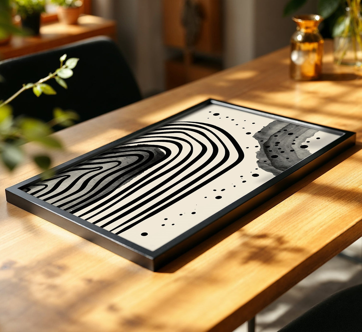 Wave Abstract Wall Frame