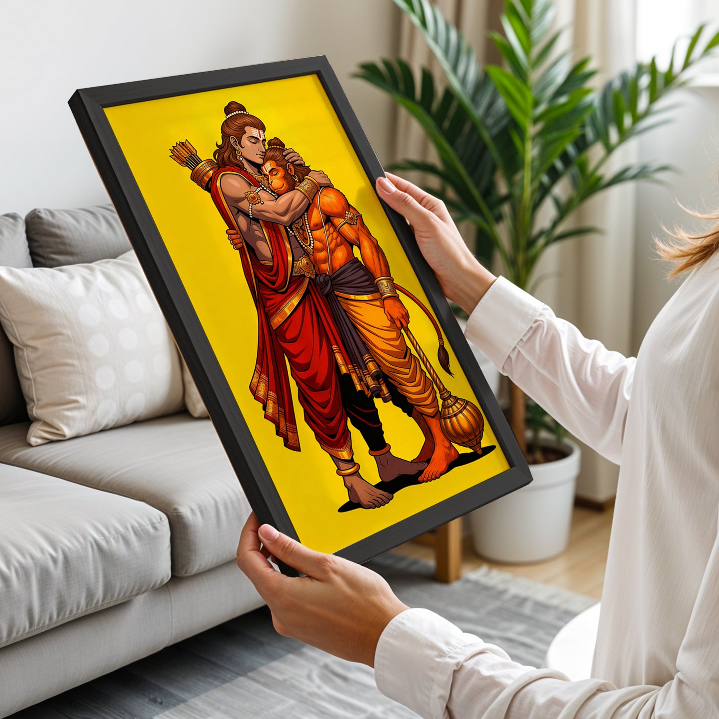 Ram Hanuman Blessings Frame