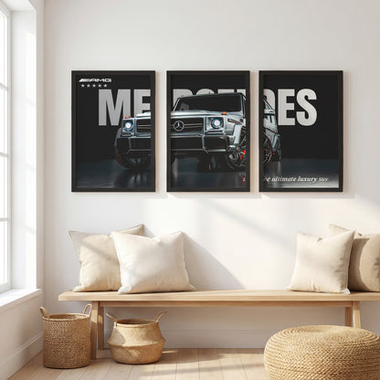 Luxury G-Class Art Wall Frame Set of 3