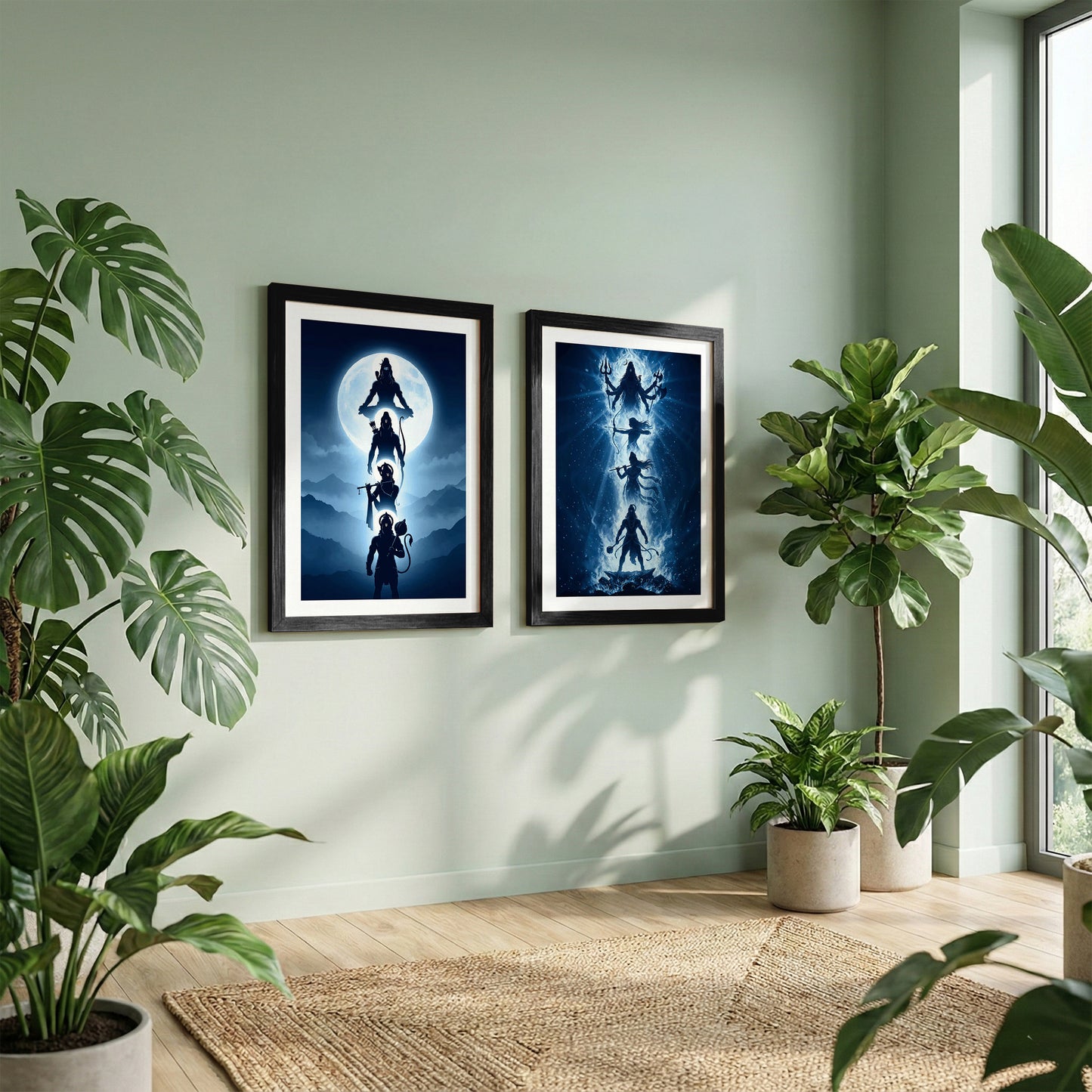 Shiva Divine Duo Wall Art