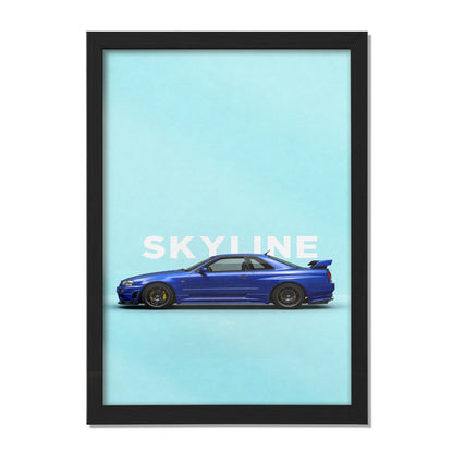 Blue Skyline Wall Art