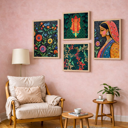 Royal Folk Harmony Set of 4
