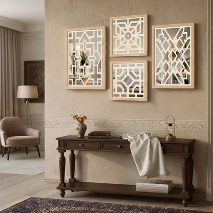 Modern Wall Mirror Set of 4