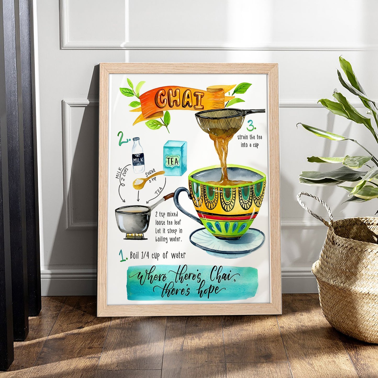Chai Guide Wall Frame