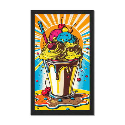 Colorful Ice Cream Shake Art