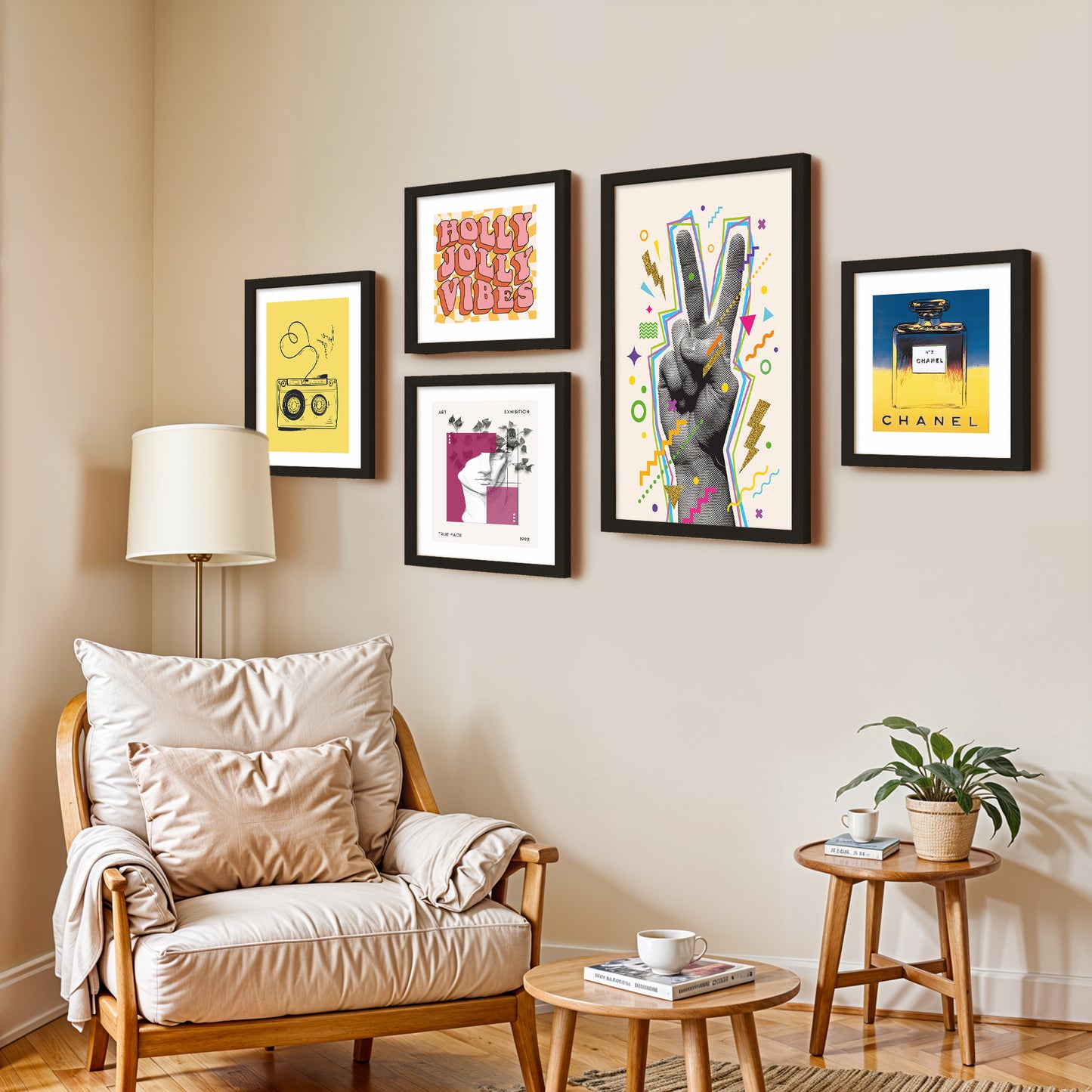 Pop Culture Wall Decor Set of 5