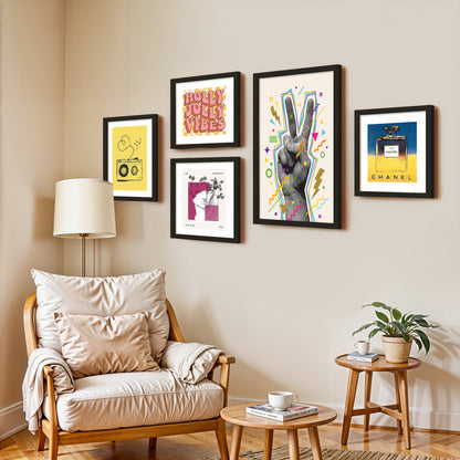 Pop Culture Wall Decor Set of 5